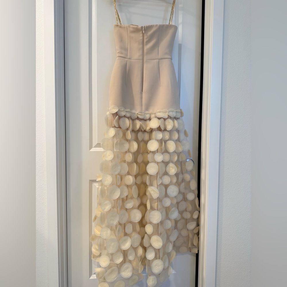 NWOT BRONX AND BANCO HARPER STRAIGHT Cream Strapless Wedding Bridal Gown, XS - Picture 13 of 16